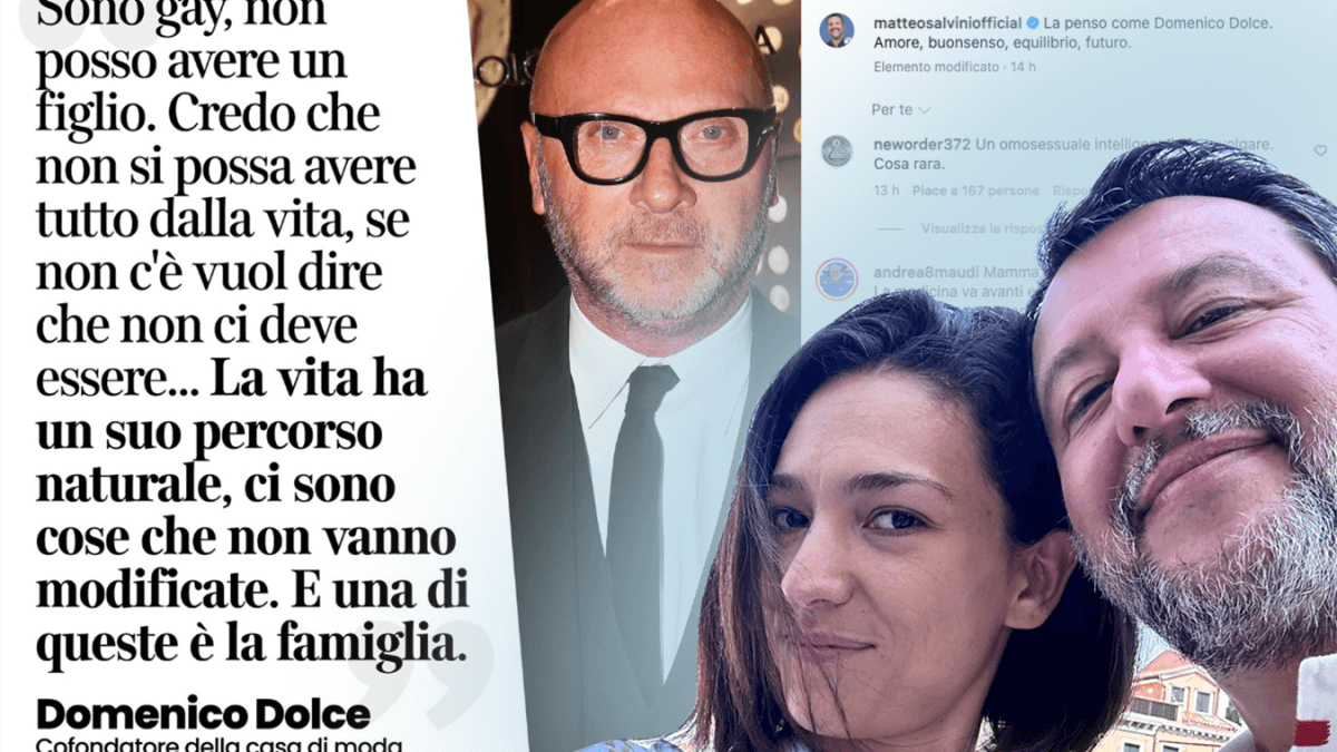 Il vice-premier Matteo Salvini testimonial di Dolce & Gabbana a loro insaputa