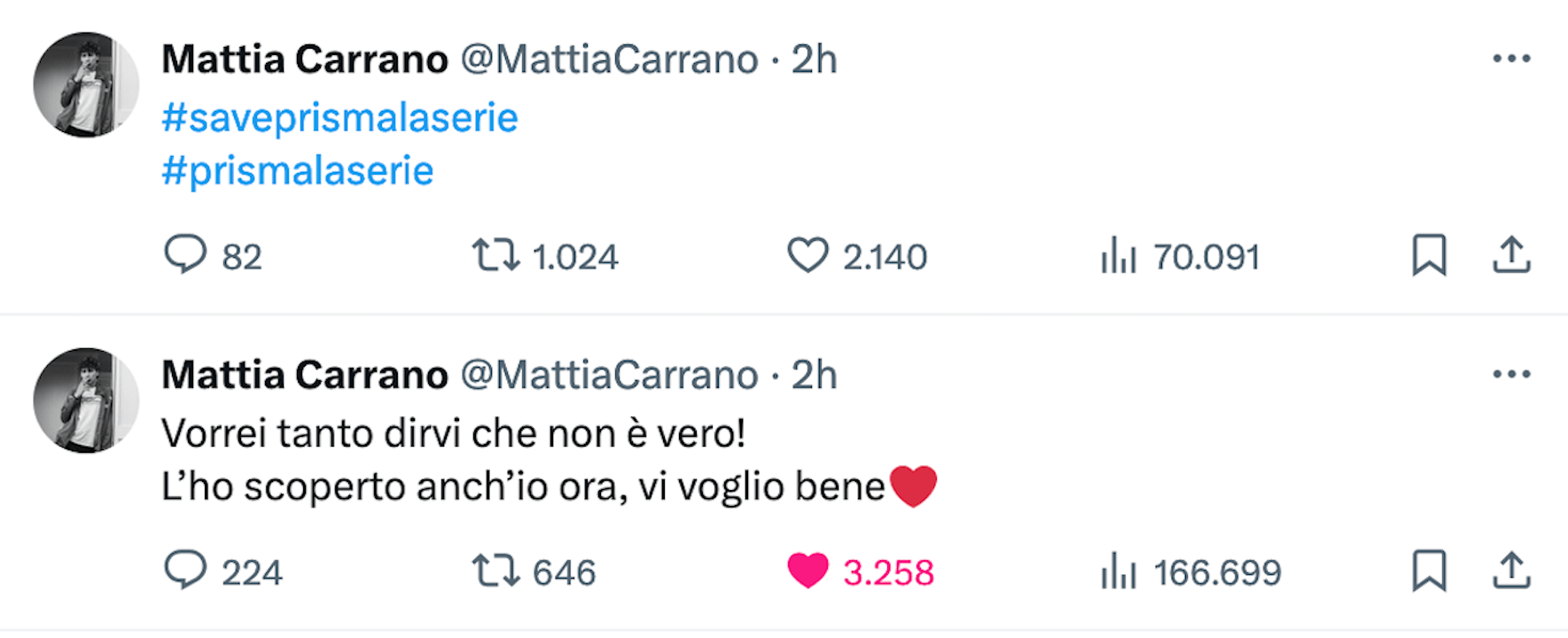 Save Prisma la serie, la petizione a favore della 3a stagione è virale. Migliaia di firme in poche ore - Mattia Carrano Prisma 3 - Gay.it