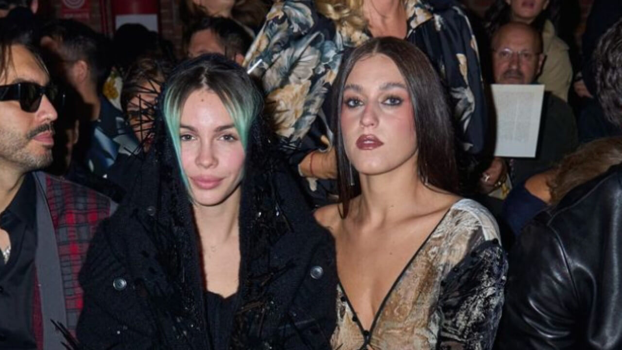 Rose Villain e Gaia alla sfilata di Antonio Marras, MFW