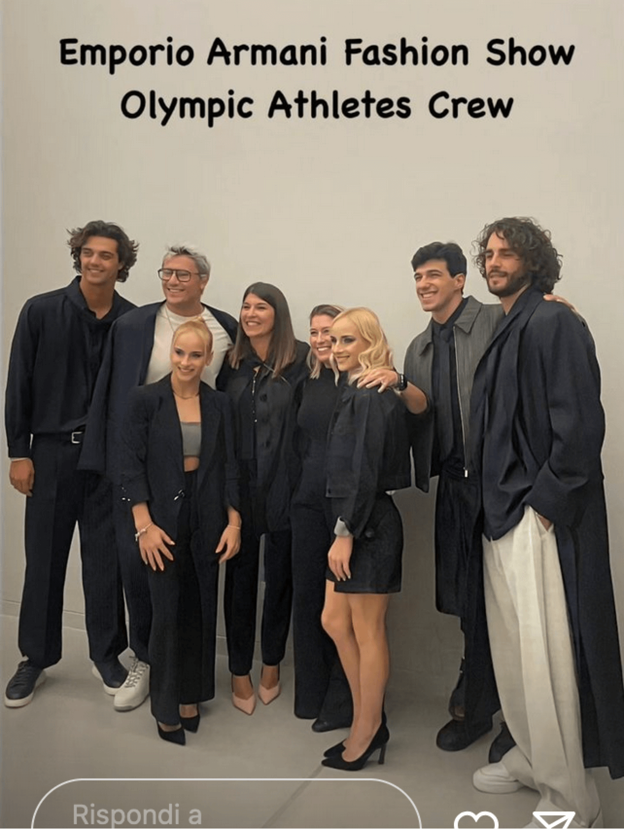 Thomas Ceccon e Gianmarco Tamberi per Armani alla MFW