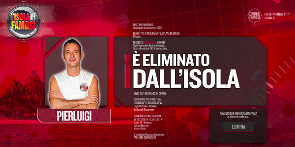 pierluigi diaco eliminato dall'isola
