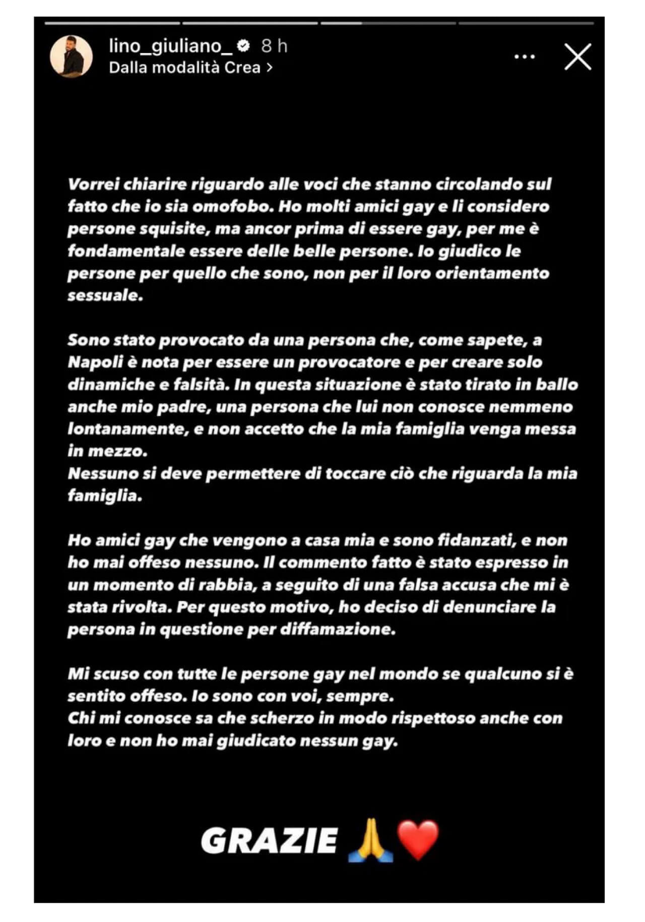 Lino Giuliano Ig story