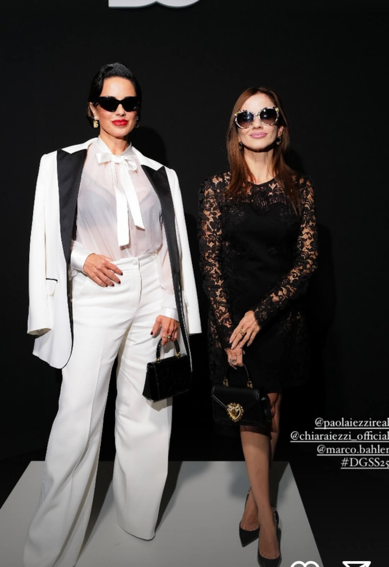 Paola e Chiara per D&G, MFW 2024