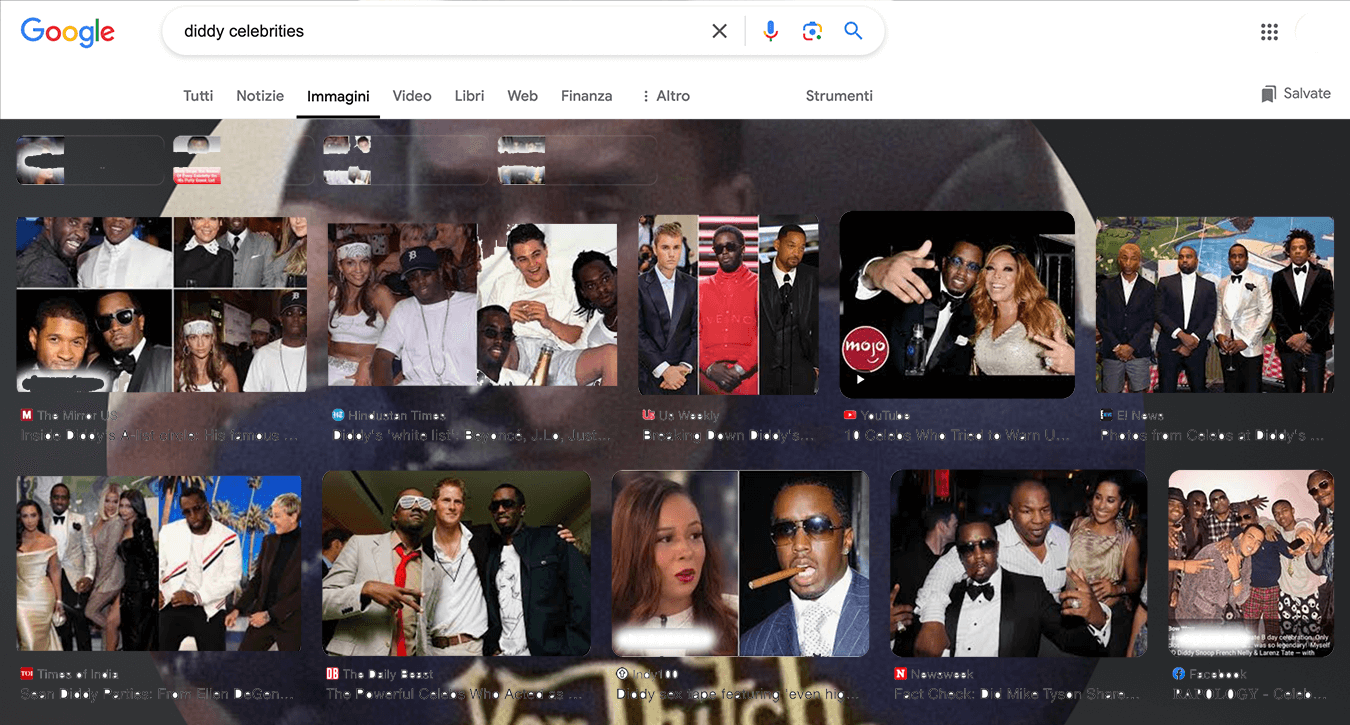 Diddy celebrities White Party