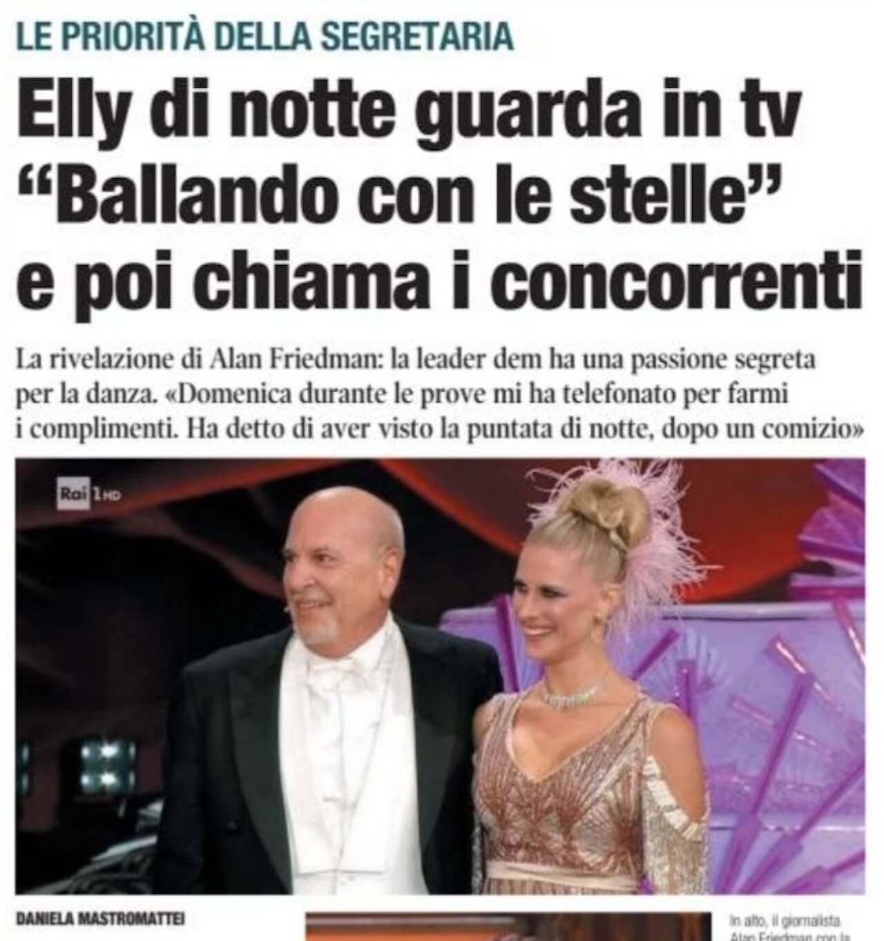 Giorgia Meloni, Elly Schlein e la tv generalista, tra Temptation Island e Ballando con le Stelle - Libero vs. Elly Schlein e Ballando con le Stelle 1 1 - Gay.it