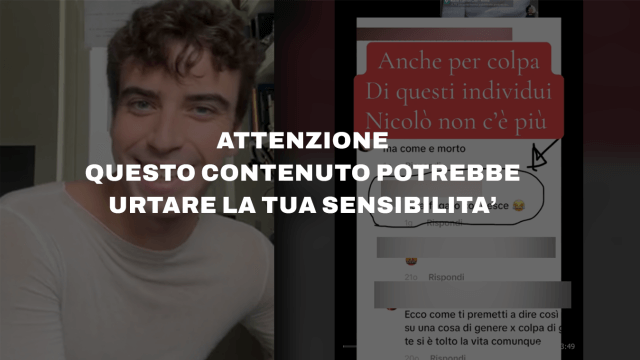 Nicolò Fraticelli si è tolto la vita dopo aver confessato il proprio senso di inadeguatezza sui social - I genitori hanno parlato di come già in adolescenza il figlio sia stato vittima di bullismo anche omofobico.