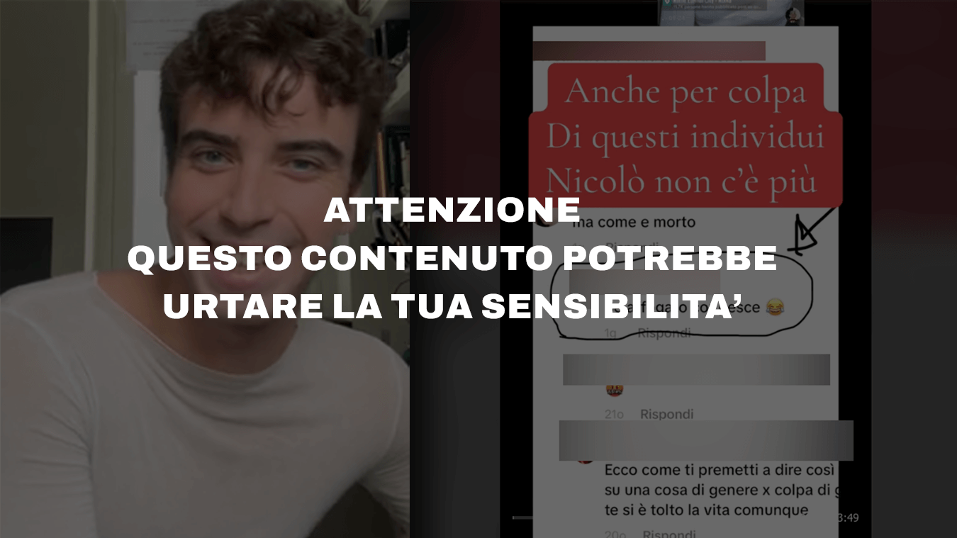 Nicolò Fraticelli era stato bullizzato in adolescenza anche perché gay