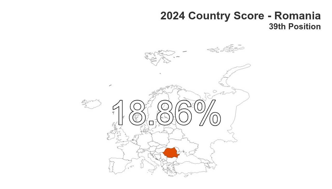 Romania, Florin Buhuceanu punta a diventare il primo parlamentare dichiaratamente gay di sempre - 2024 rainbow map country score romania - Gay.it