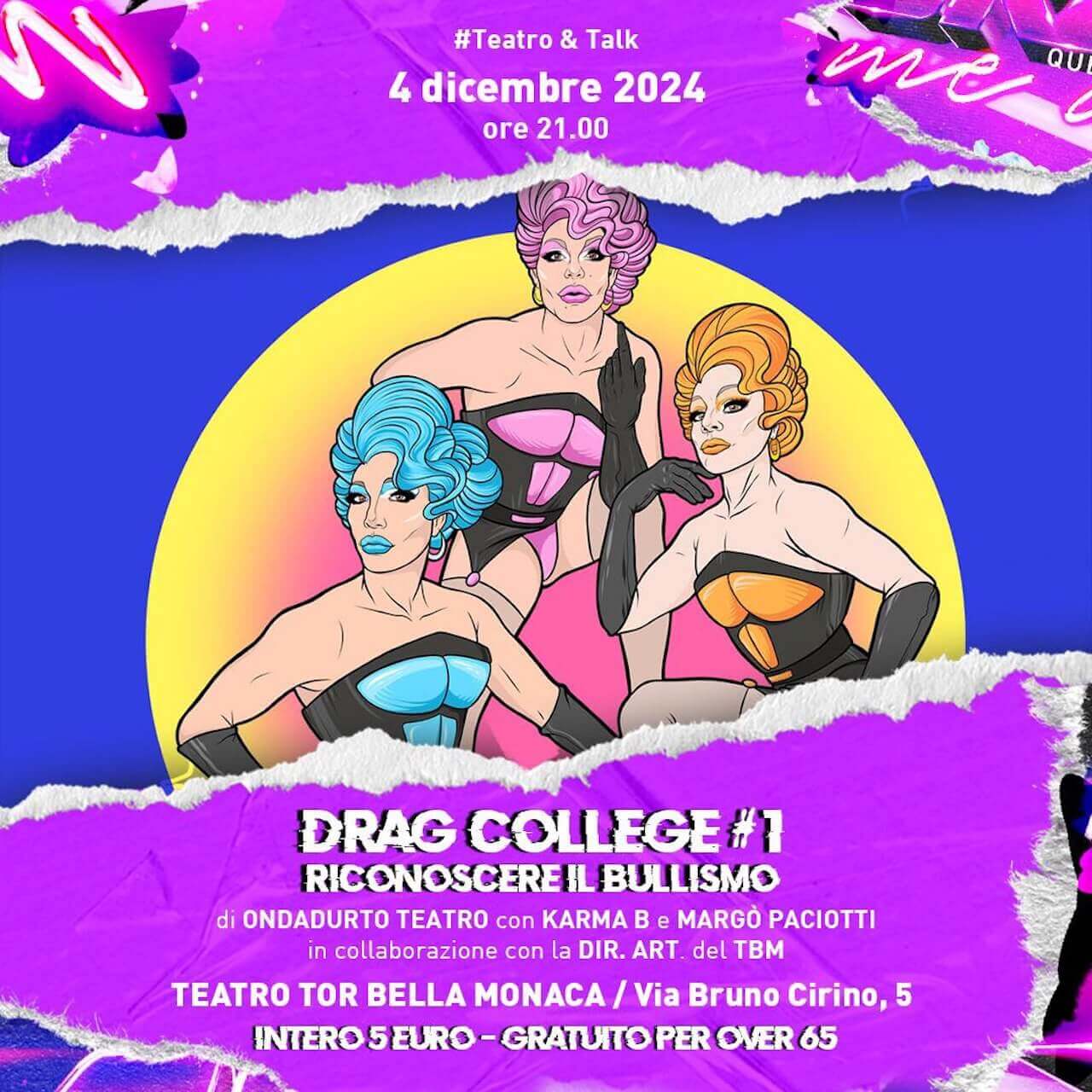 Drag Me Up Festival 2024, a Roma la 5a edizione del progetto di cultura queer contemporanea - Drag Me Up Art For Inclusion 1 - Gay.it