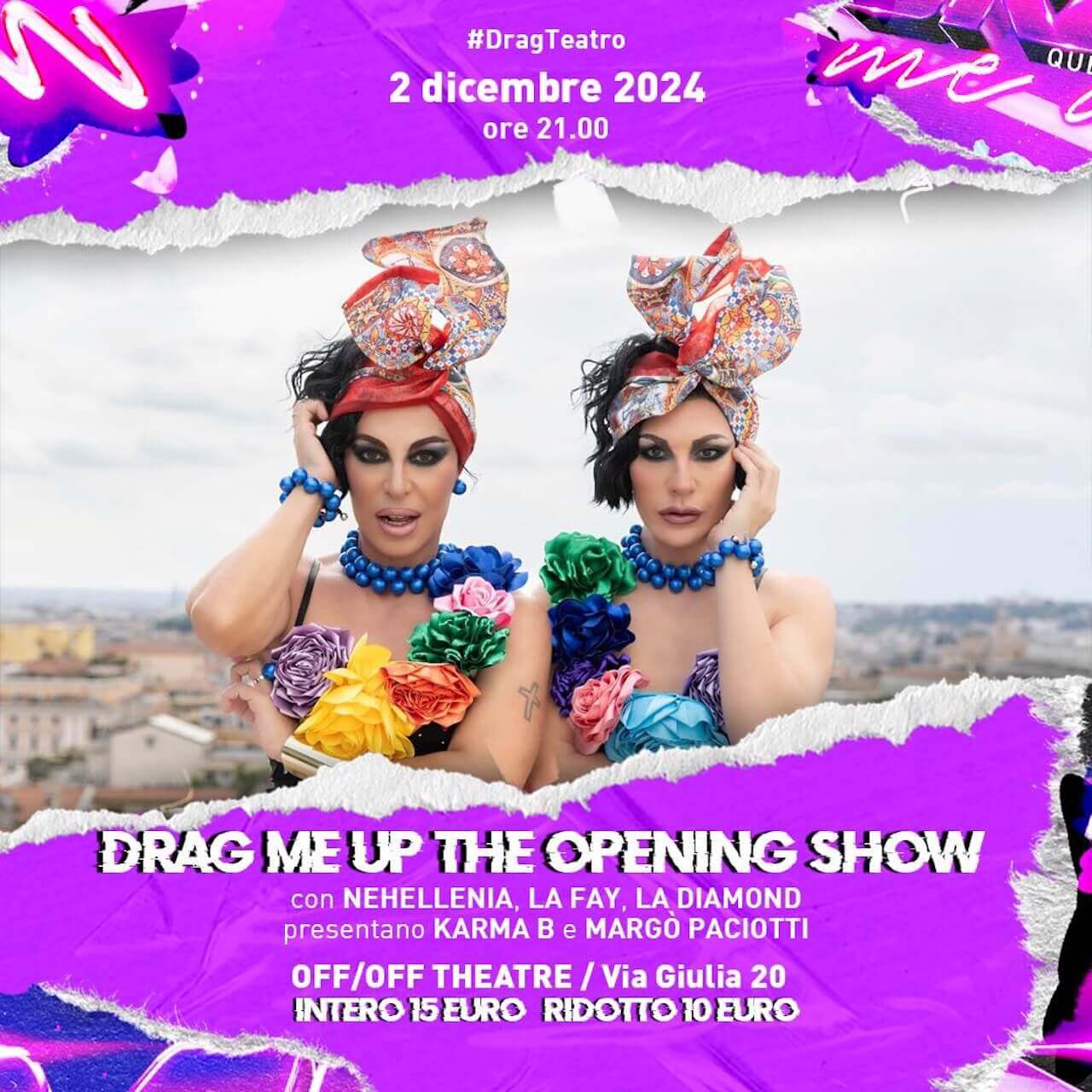 Drag Me Up Festival 2024, a Roma la 5a edizione del progetto di cultura queer contemporanea - Drag Me Up Art For Inclusion 3 - Gay.it