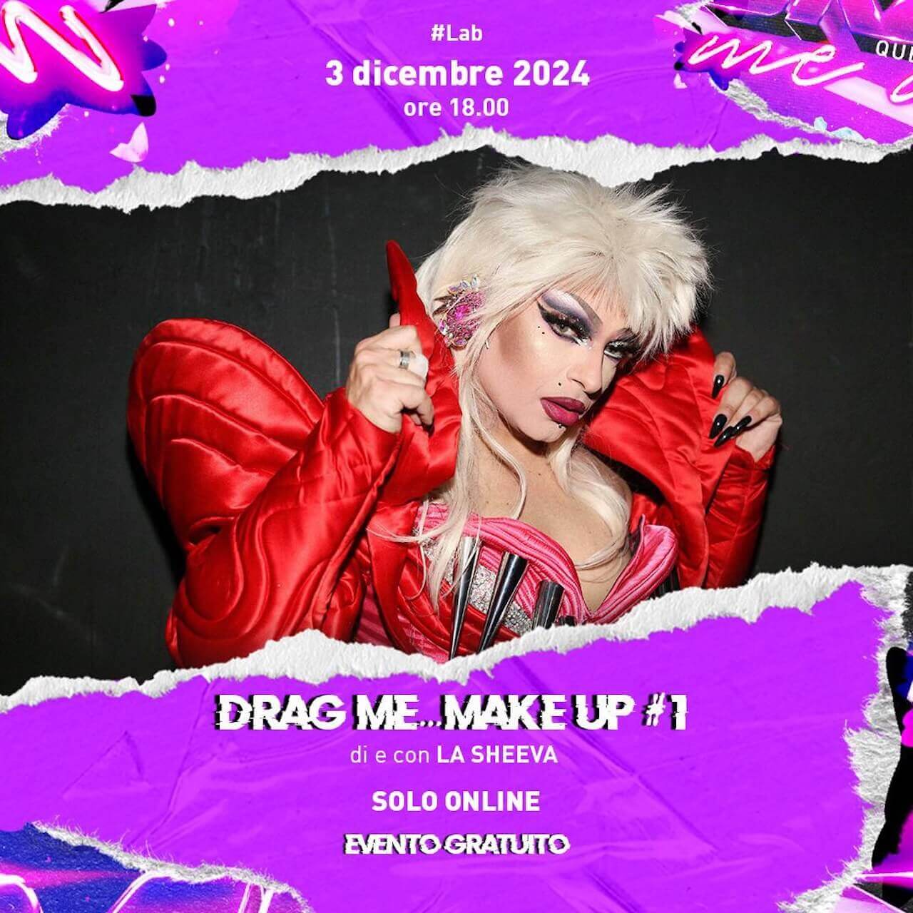 Drag Me Up Festival 2024, a Roma la 5a edizione del progetto di cultura queer contemporanea - Drag Me Up Art For Inclusion 7 - Gay.it
