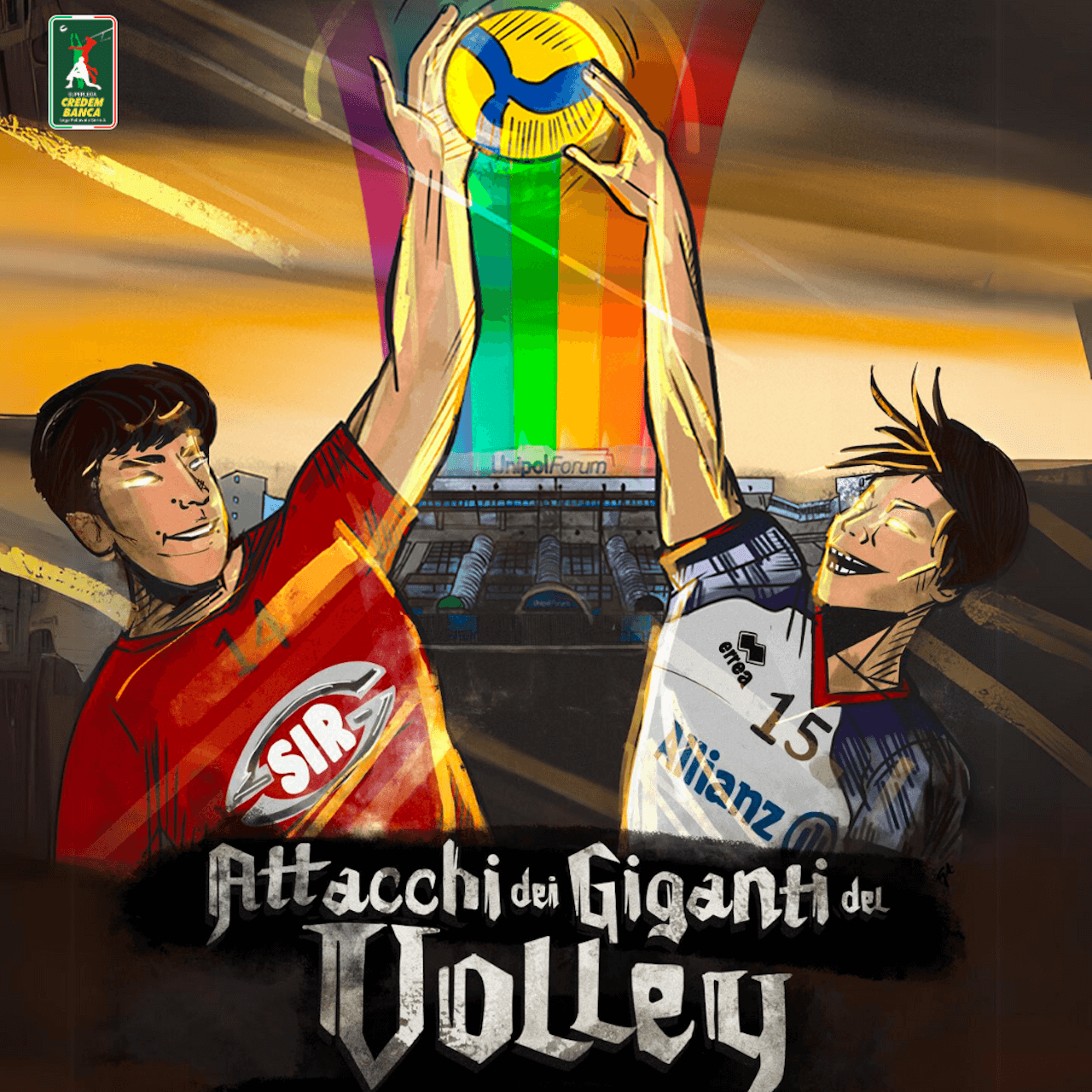 Powervolley vs. Perugia, a Milano la prima curva arcobaleno dello sport italiano (FOTO) - GATE VOLLEY MILANO PER LA PRIMA CURVA ARCOBALENO UFFICIALE DELLO SPORT ITALIANO 3 - Gay.it