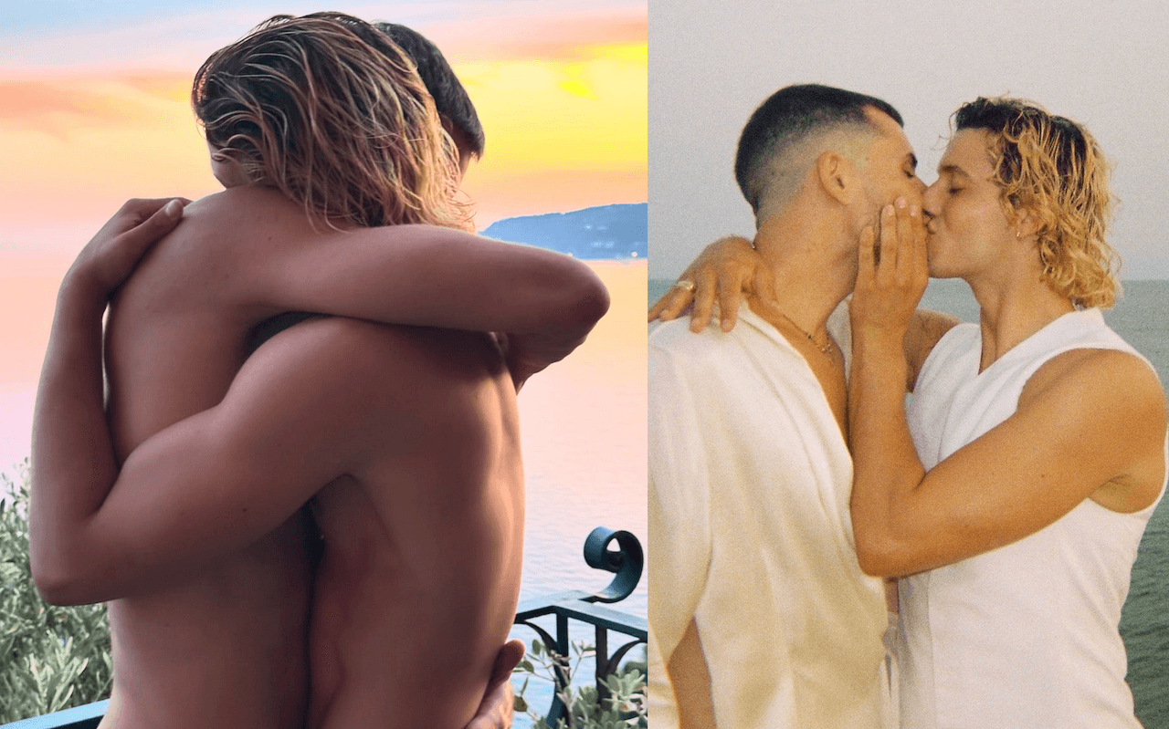 Gabriele Esposito sposa Andrea Pappalettera, la dichiarazione d'amore in un paradiso terreste (VIDEO) - Gabriele Esposito e Andrea Pappalettera - Gay.it