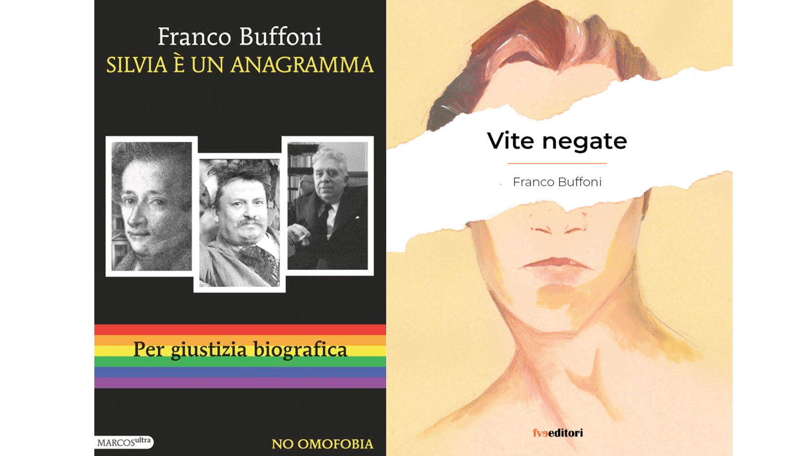 Due libri di Franco Buffoni, ospiti al Pride delle Parole: "Silvia è un anagramma" e "Vite negate"