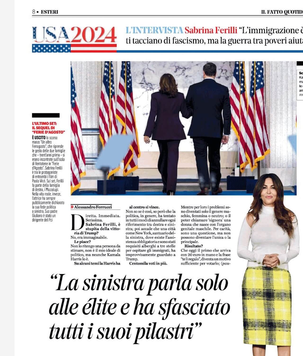 Vladimir Luxuria ad una convention di Fratelli d’Italia: "Confronto con Roccella. La sinistra parla a un’élite" - Sabrina Ferilli - Gay.it