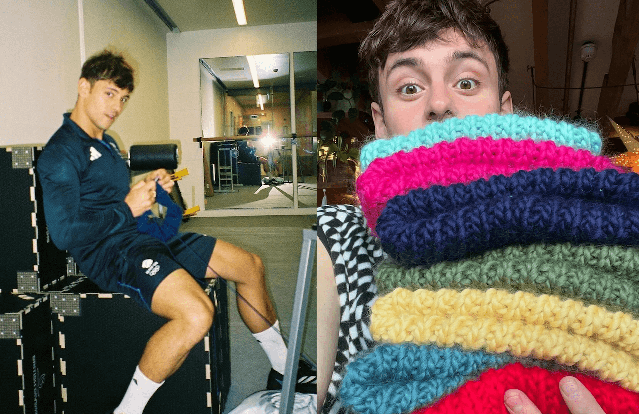 Tom Daley esorta gli atleti LGBT+ a non nascondersi, "per essere visibili nei Paesi omofobi" - Tom Daley lavora a maglia - Gay.it