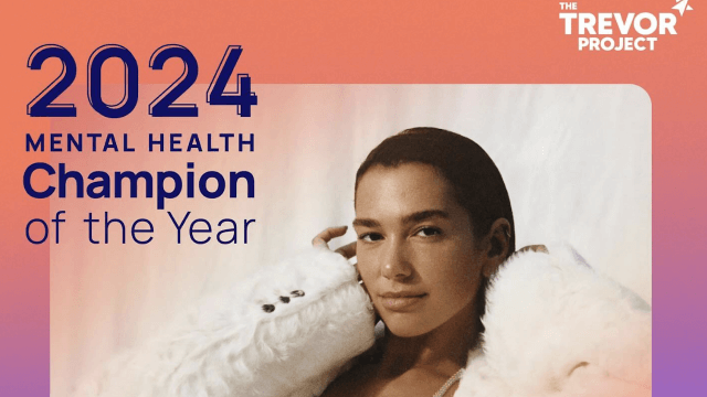 The Trevor Project premia Dua Lipa per il suo supporto alla comunità LGBTQIA+ (VIDEO) - Trevor Project 2024 Dua Lipa - Gay.it