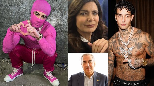 A Sanremo 2025 Tony Effe non è gradito dal senatore Gasparri di Forza Italia e dalla deputata Boldrini del Partito Democratico