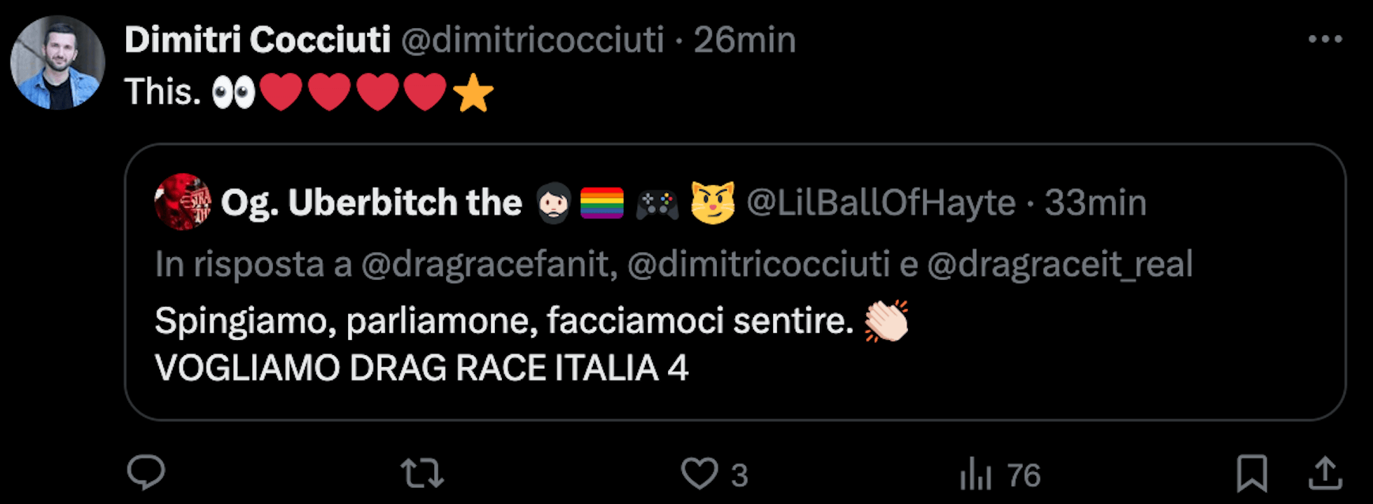Drag Race Italia 4 riprende vita, la promessa dello showrunner Dimitri Cocciuti: "Torniamo presto" - Drag Race Italia 4 A - Gay.it
