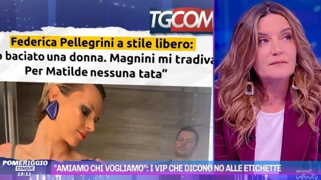 Così Pomeriggio 5 dà spazio alla fobia contro i vip LGBTIAQ: "Ribelli? No, fluidi" - Federica Pellegrini e Patrizia Groppelli 1 - Gay.it