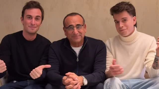 Mattia Stanga, Carlo Conti e Jody Cecchetto, Sanremo 2025