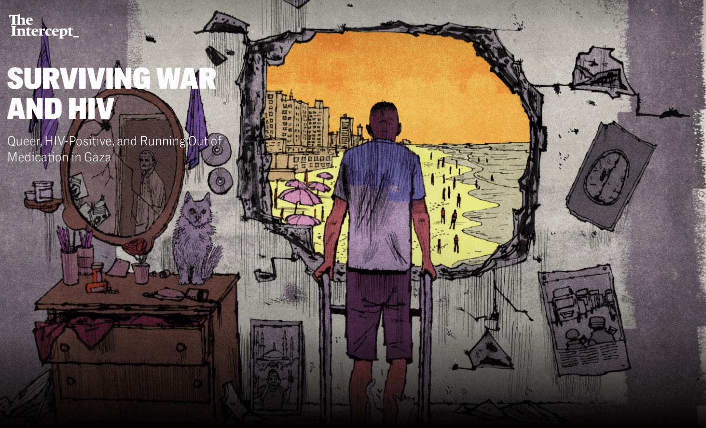 Palestinese, queer e hiv+: sopravvivere a Gaza occupata, la storia di resistenza di ES