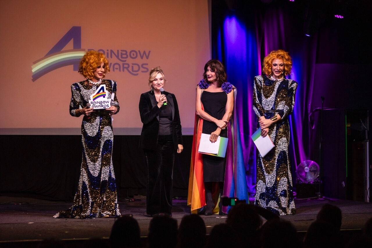Rainbow Awards 2024, trionfa Valentina Petrillo. Elly Schlein dal palco: "L'odio uccide, lottiamo per i diritti" - Rainbow Awards 2024 Serena Bortone - Gay.it