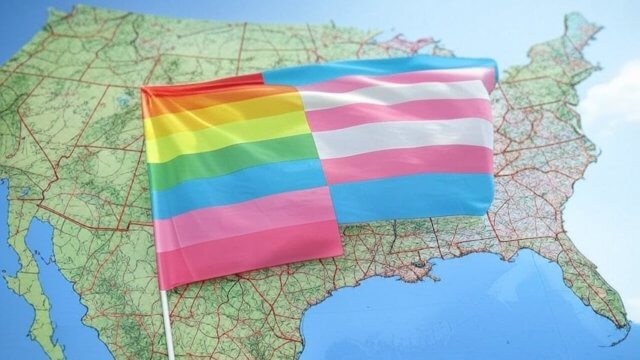 24 Stati USA su 50 discriminano le persone LGBTQIA+. L'ultimo allarmante report - Stati Uniti dAmerica bandiera gay e trans - Gay.it