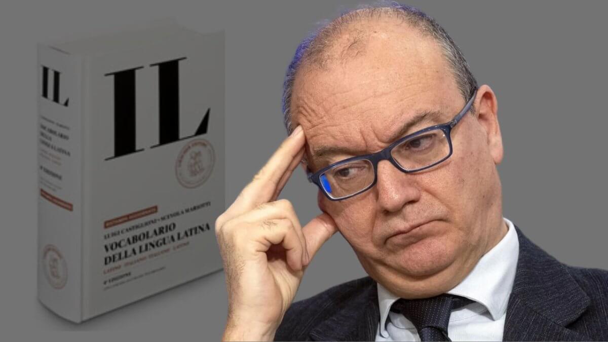 Fratelli d’Italia usa il vocabolario di latino ‘IL’ contro il linguaggio inclusivo, ma l’editore risponde per le rime