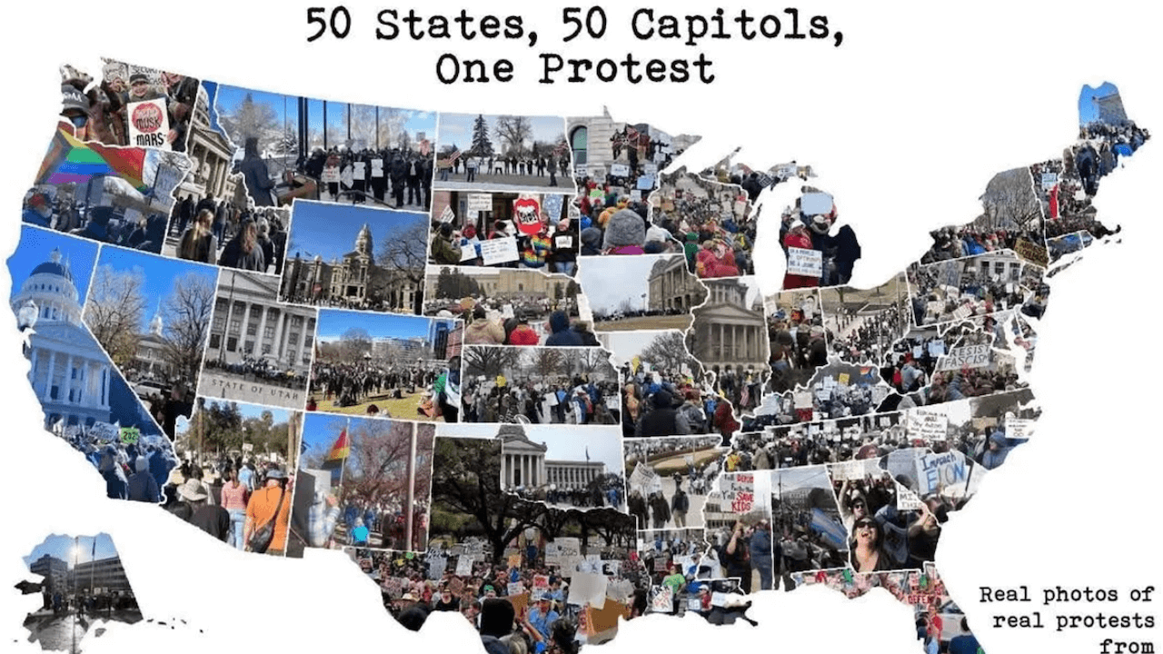 Migliaia di persone protestano contro le omotransfobiche politiche di Trump in tutti gli USA