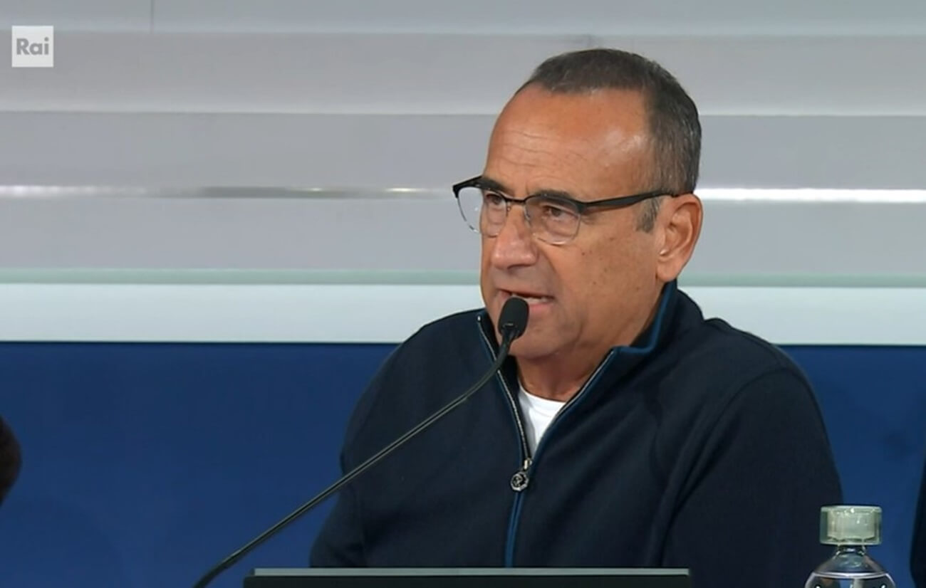 Carlo Conti a Sanremo 2025 - serata finale