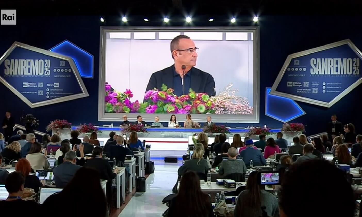 Carlo Conti_conferenza stampa sanremo 2025 2