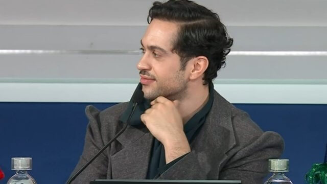 Mahmood in conferenza stampa a Sanremo 2025