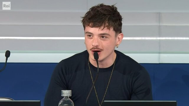 Olly in conferenza stampa finale Sanremo 2025