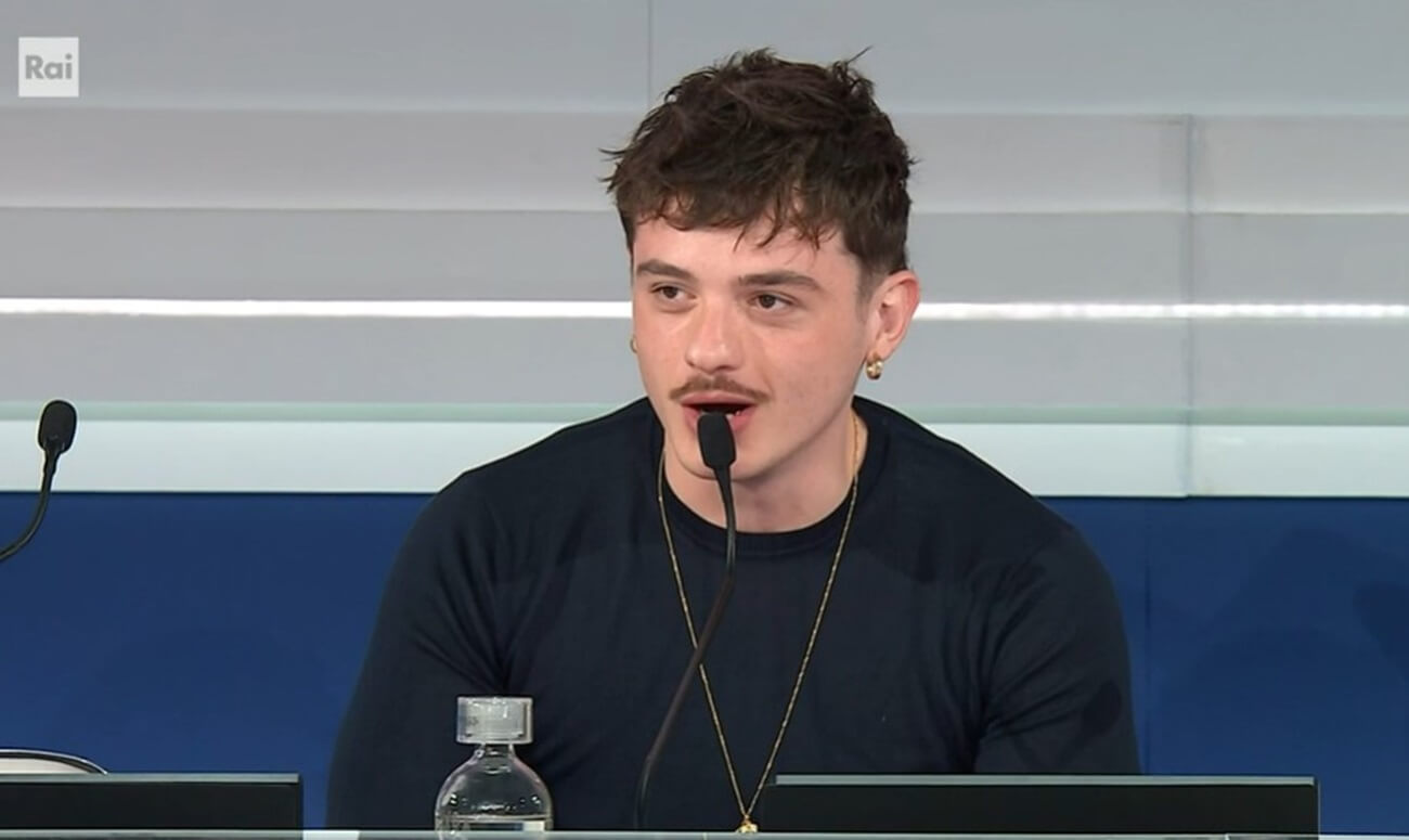 Olly in conferenza stampa finale Sanremo 2025