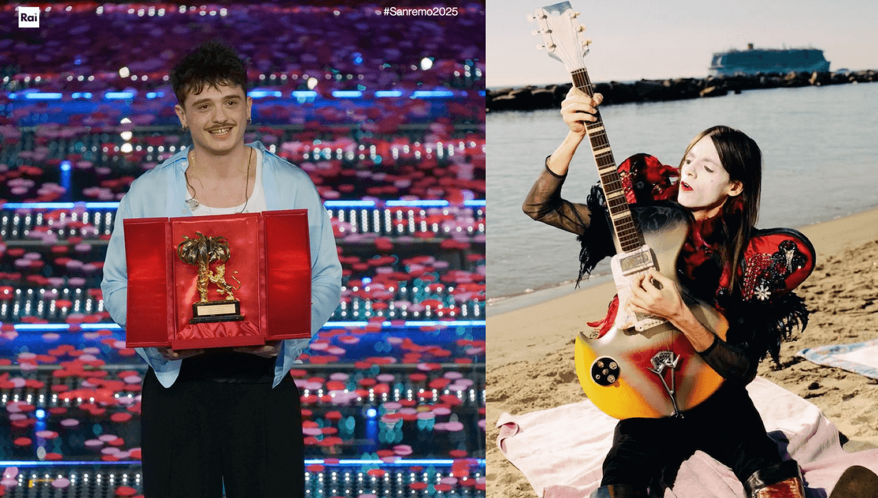 Lucio Corsi contro i talent show, ma spunta l'attacco di Morgan: "Ha preso una botta in testa" - Olly vince Sanremo 2025 - Gay.it