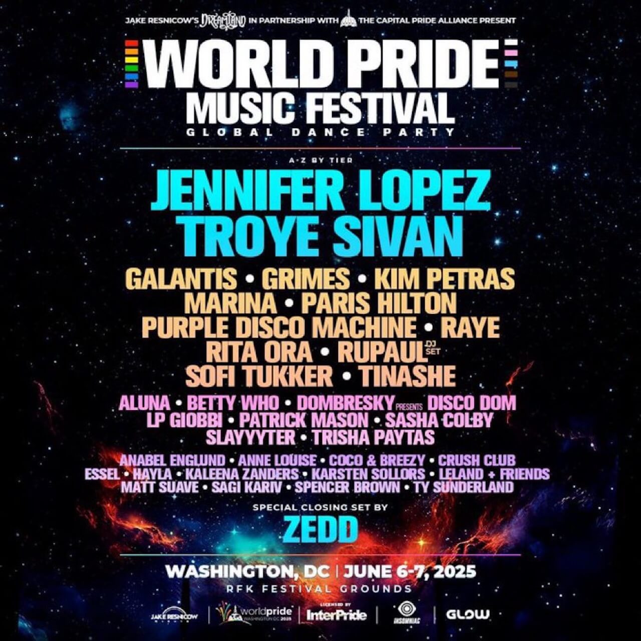 WorldPride 2025 a Washington, Jennifer Lopez e Troye Sivan per il più grande festival LGBTQ+ della storia - WorldPride 2025 Washington Jennifer Lopez e Troye Sivan per il piu grande festival LGBTQ della storia - Gay.it