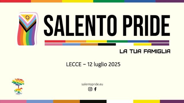 Salento Pride 2025: sabato 12 luglio a Lecce