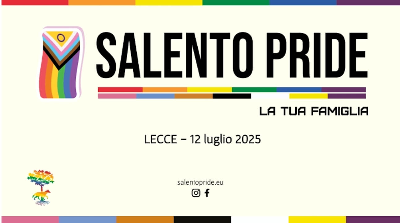 Salento Pride 2025: sabato 12 luglio a Lecce
