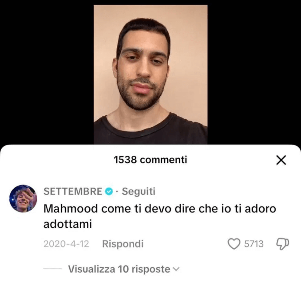 Settembre commenta Mahmood