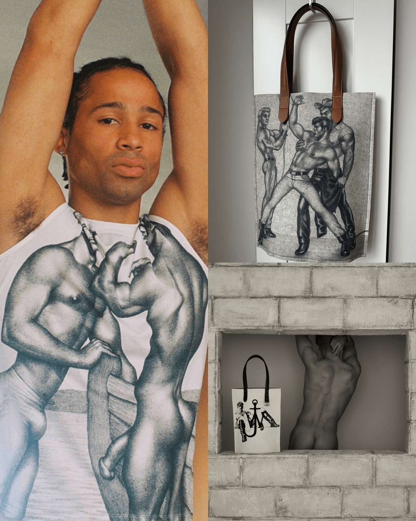 JW Anderson in collaborazione con Tom of Finland.