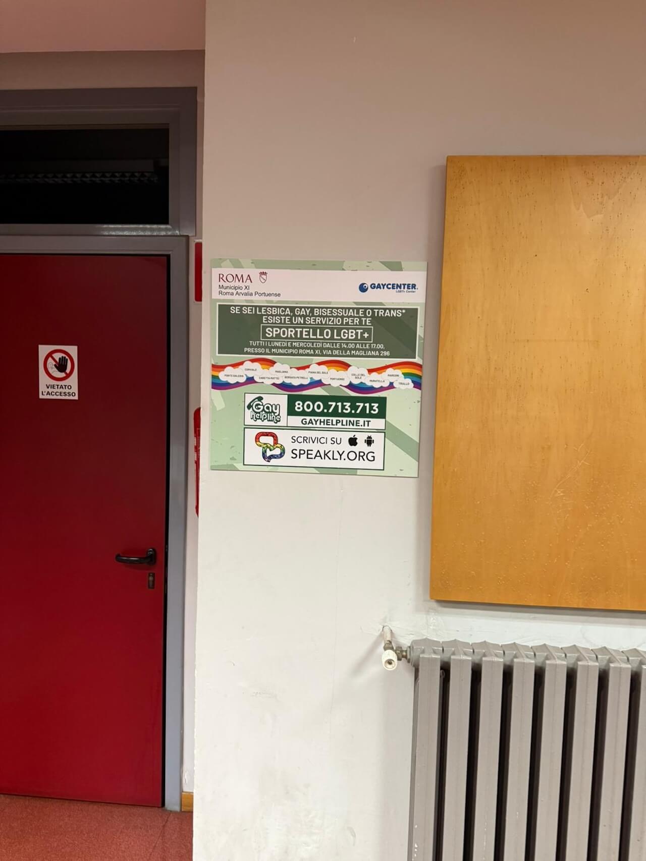 Roma, il Municipio XI installa targhe destinate alla comunità LGBT+ - Biblioteca Marconi - Gay.it