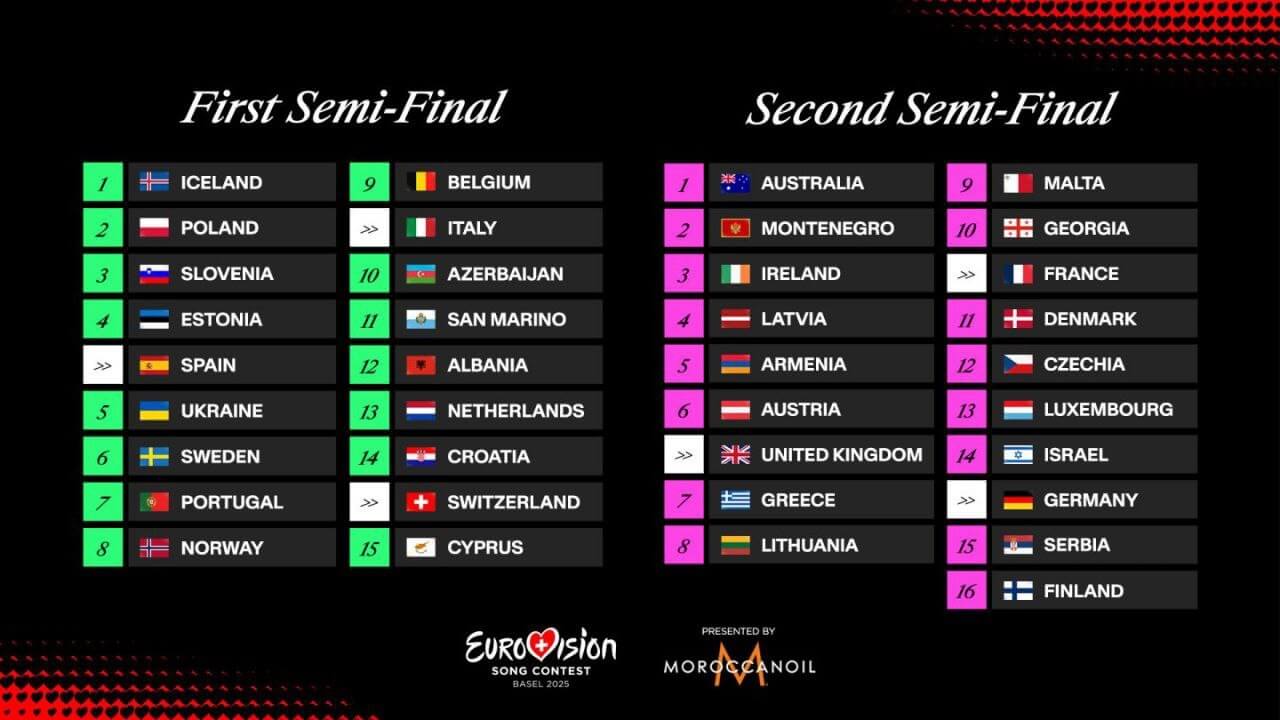Eurovision 2025, ecco le 37 canzoni in gara in un unico video - Eurovision 2025 i 37 Paesi in gara - Gay.it