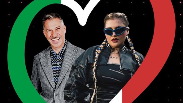 Gabriele Corsi e BigMama all'Eurovision 2025
