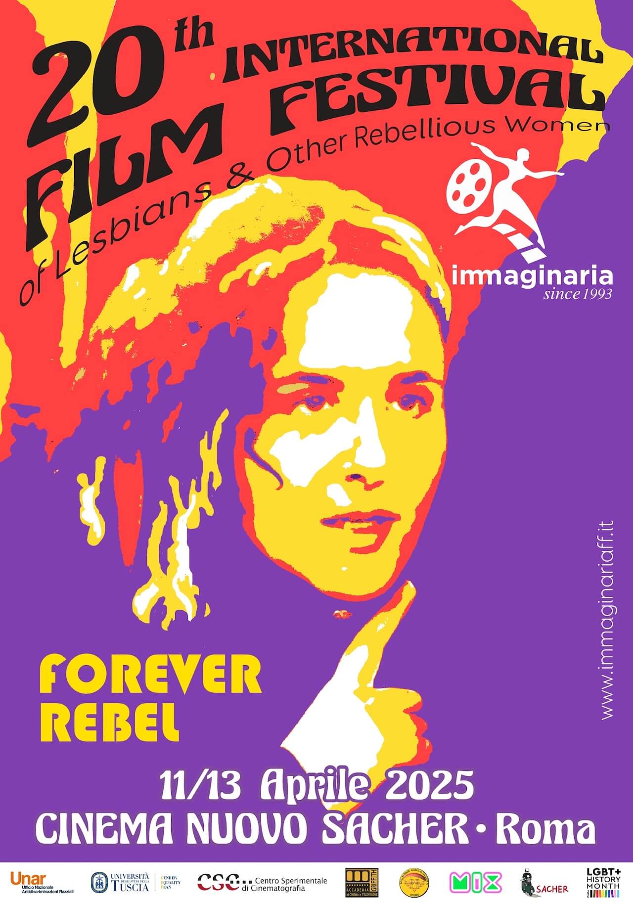 Immaginaria 2025, il Festival del cinema indipendente delle donne celebra i suoi 20 anni con Donna Deitch - IMMAGINARIA FF 2025 locandina - Gay.it