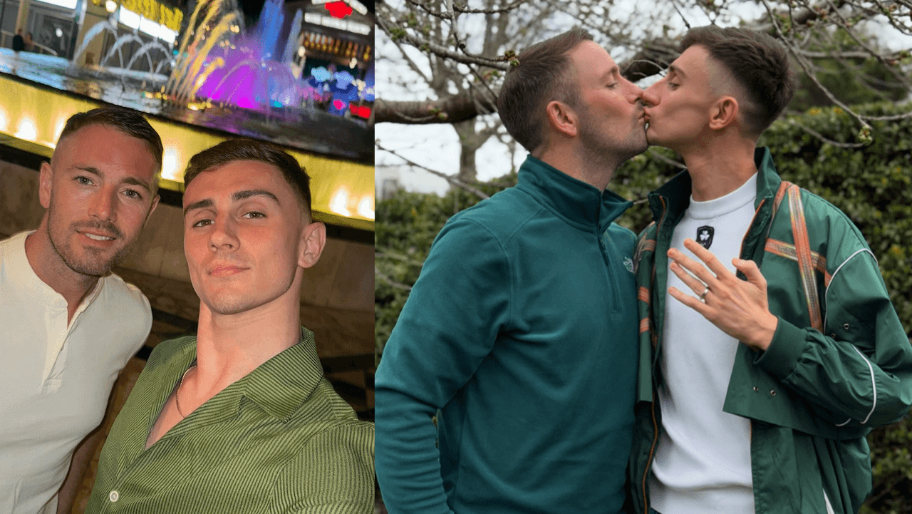 Atletə internazionali dichiaratamente LGBT+ da seguire sui social - Jack Woolley olimpionico irlandese si fidanza con lamato Daithi il giorno di San Patrizio - Gay.it