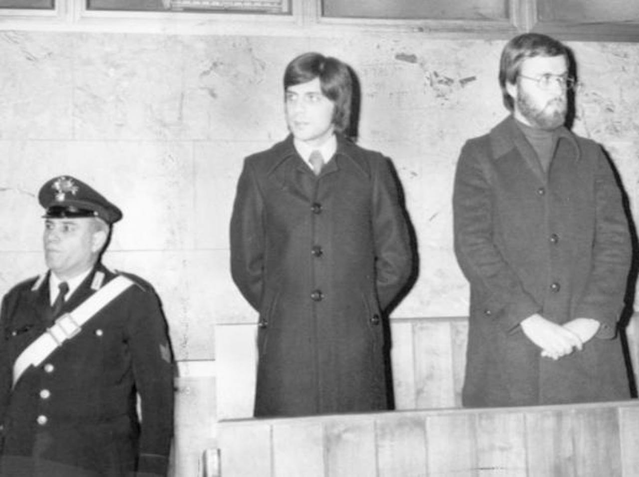 Pietro Vangioni e Rodolfo della Latta durante il processo