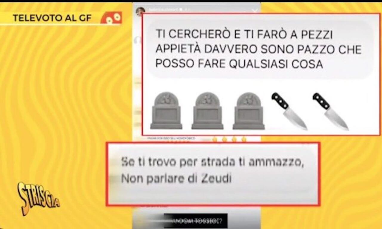 Televoto GF, le minacce del fandom di Zeudi