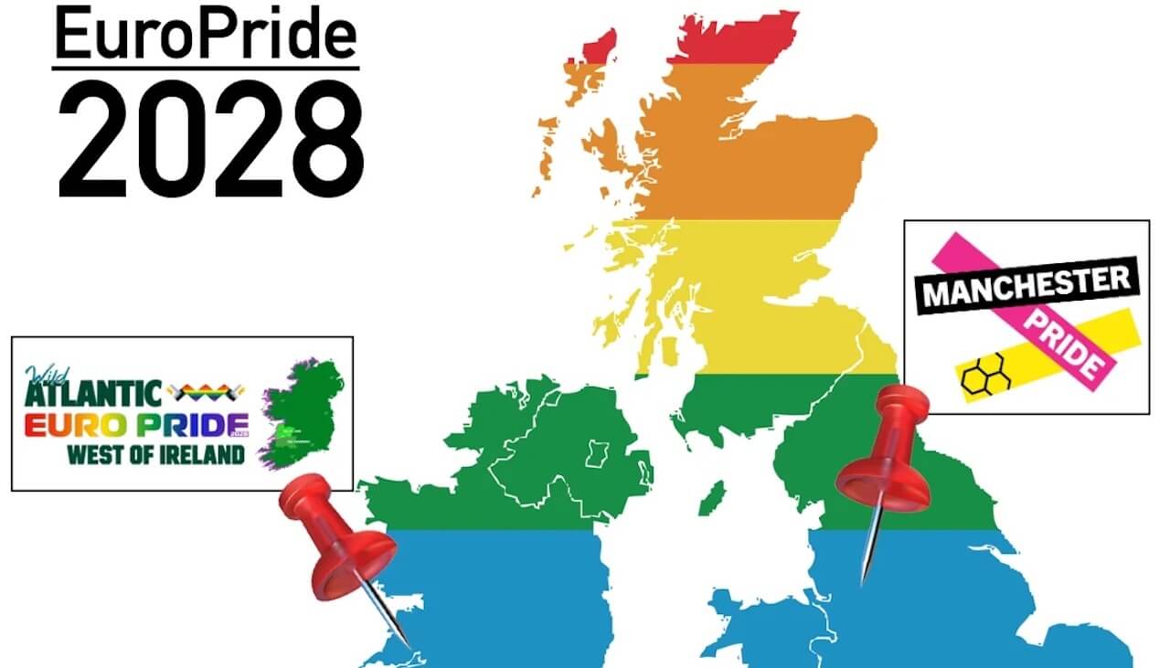 EuroPride 2028, Manchester sfida un pezzo d’Irlanda