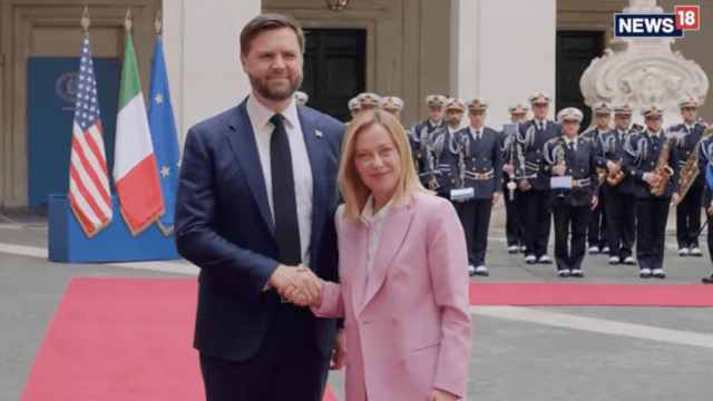 JD Vance vuole che il Regno Unito abroghi la legge contro l'omotransfobia per arrivare ad un accordo commerciale - JD Vance e Giorgia Meloni - Gay.it